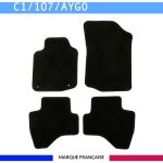 Tapis de voiture - sur mesure pour c1 / 107 / aygo (2005 - 2014) - 4 pièces - tapis de sol antidérapant ... Tapis de voiture - sur mesure pour c1 / 107 / aygo (2005 - 2014) - 4 pièces - tapis de sol antidérapant ...