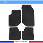 Tapis de voiture - sur mesure pour c4 (d�s 10 / 2020) - 4 pi�ces - tapis de sol antid�rapant pour automobile ...