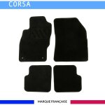 Tapis de voiture - sur mesure pour corsa (2014 - 2019) - 4 pices - tapis de sol antidrapant pour automobile ...