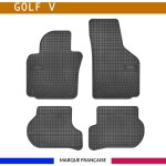 Autosweet - tapis de voiture - sur mesure pour golf 5 (2003 - 2008) - 4 pices - tapis de sol antidrapant ...