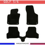Tapis de voiture - sur mesure pour golf 5 / 6 (2003 - 2012) - 3 pices - tapis de sol antidrapant pour ...
