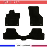 Tapis de voiture - sur mesure pour golf 7 (d�s 2012) - 3 pi�ces - tapis de sol antid�rapant pour automobile ...