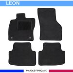 Tapis de voiture - sur mesure pour leon (d�s 11 / 2019) - 4 pi�ces - tapis de sol antid�rapant pour automobile ...