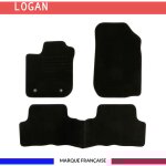 Tapis de voiture - sur mesure pour logan (ds 2012) - 3 pices - tapis de sol antidrapant pour automobile ...