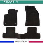 Tapis de voiture - sur mesure pour megane 4 (d�s 2015) - 3 pi�ces - tapis de sol antid�rapant pour automobile ...