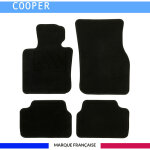 Tapis de voiture - sur mesure pour mini one et mini cooper f56 3 portes (ds 2013) - 4 pices - tapis ...