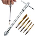 Tarauds � main set, 5 pi�ces m3 - m8 hss rev�tement en titane tarauds � fileter outils de filetage + ...