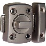 Targette coulissante � p�ne rond en acier - blanc - 35 mm - srr - bz