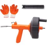 Mophorn - tarière de drainage de 25 pieds, serpent de plomberie à alimentation automatique avec accessoire ... Mophorn - tarière de drainage de 25 pieds, serpent de plomberie à alimentation automatique avec accessoire ...