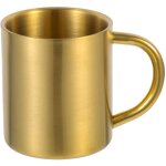 Tasse en acier inoxydable de 200 ml � double paroi avec poign�e confortable, tasse � caf� en m�tal, tasse ...
