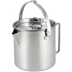 Tasse camping pot ultralight portable cafeti�re � piston acier inoxydable avec couvercle et poign�e pliable ...
