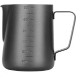 Tasse de pichet de moussage de lait, pichet de cuisson � la vapeur � espresso � double �chelle en acier ...