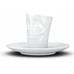 Tasse et sous tasse expresso en porcelaine tassen - heureux