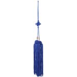 Tassel pour �p�e courte kung fu taiji bleu royal - accessoire arts martiaux chinois