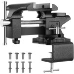 Tau d'�tabli 150 mm �taux d'�tabli acier moul�, base pivotante � 270 degr�s, force de serrage de 1000 ...