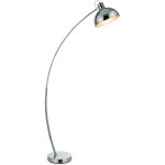 Teamson home - lampadaire arco m�tal arc lampe de salon sur pied arc int�rieur chrome vn - l00024 - eu ...
