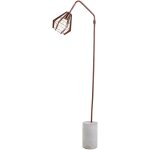 Teamson home - lampadaire rustica lampe de sol sur pied cuivr�e avec ciment vn - l00046 - eu