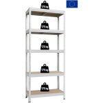Tec hit 304555 - kit 5 tablettes - �tag�re d'atelier pour charge lourde - en acier r�sistant - 175 kg ...