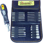 Tec hit 651026 - trousse de vissage 26 pi�ces - 1 tournevis bi - mati�re 3 fonctions - 24 embouts vissage ...