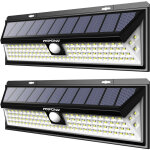 Lampe Solaire Extérieur 318 LEDS, 2 Pack Lumiere Solaire Exterieur