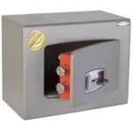 Technomax ? coffre - fort � fixer � cl� double panneton, 2 p�nes, 6 l, 22x28x15 cm