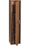 Technosafe - armoire 5 fusils � cl� � double panneton, 5 p�nes, 102 l, 145x34x28