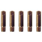 Tubes contact  1 mm 6 x 25 mm lot de 5 pour soudure mig / mag tecnoweld