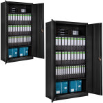 Tectake - armoires de classement en m�tal verouillable � cl�