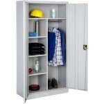 Vestiaire en mtal en acier lqu poxy avec 2 portes battantes renforces 180 x 90 x 40 cm