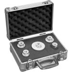 Tectool - set de couronnes diamant�es pour per�age � sec - 5 couronnes dans une mallette