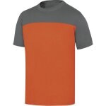 Tee - shirt 100% coton genoa2 orange / gris - delta plus - geno2og 54 / 56 (xl)
