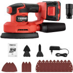 Teeno - 3 - en - 1 ponceuse de dtail sans fil 20v 20v ponceuse delta multifonction avec 2a batterie, ...