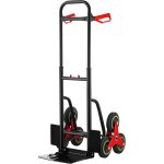 Teeno - chariot diable pliable, diable professionnel leger telescopique pour escalier 6 roues 150 kg