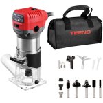 Teeno - d�fonceuse affleureuse �lectrique 710w 13000 - 33000 rpm avec housse anti poussi�re, affleureuse ...