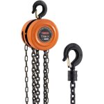 Teeno - palan manuel � chaine avec crochet robuste capacit� de charge 1 tonne hauteur de levage 3, 0 ...