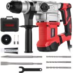 Teeno - rglable, souple marteau perforateur, 1500w 7j, 6 vitesses, 4 fonctions & plus rapidement changer ...