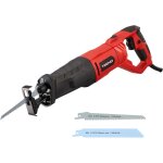 Teeno ? scie sabre 850 w ? poign�e pivotante 90� ? vitesse variable 0 - 2800 spm ? led int�gr�e ? 2 lames ...