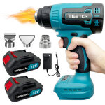 Teetok - dcapeur thermique, pistolet chauffant electrique sans fil, compatible avec la batterie makita, ...