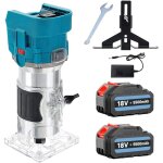 Teetok - défonceuse à bois, outil de toupie sans fil sans balais 850 w, coupe - bois électrique à main ... Teetok - défonceuse à bois, outil de toupie sans fil sans balais 850 w, coupe - bois électrique à main ...
