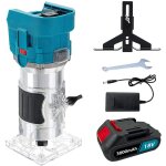 Teetok - défonceuse à bois, outil de toupie sans fil sans balais 850 w, coupe - bois électrique à main ... Teetok - défonceuse à bois, outil de toupie sans fil sans balais 850 w, coupe - bois électrique à main ...