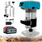 Outil de toupie �lectrique sans fil compatible avec la batterie makita 18 v, coupe - bordures sans balais, ...