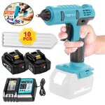 Teetok - pistolet � colle, pistolet � colle sans fil, remplace le pistolet thermofusible sans fil 18 ...