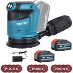 Teetok - ponceuse à orbite aléatoire sans fil de 12, 7 cm, 6 vitesses, meuleuse à bois pour voiture électrique ... Teetok - ponceuse à orbite aléatoire sans fil de 12, 7 cm, 6 vitesses, meuleuse à bois pour voiture électrique ...