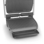 Tefal gc707d �lectrique grill � contact acier inoxydable, noir a741453