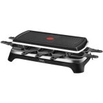 Tefal gourmet 10 inox&design grill de int�rieur 10 personne(s) 1350 w noir, acier inoxydable