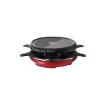 Tefal - raclette grill et plancha colormania 850 w rouge