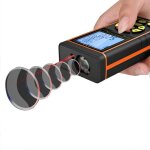 T�l�m�tre laser portable 40 m / 60 m / 80 m / 100 m, outil de mesure num�rique avec poign�e, niveau � ...