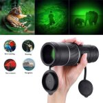 T�lescope, longue - vue militaire 40x60 avec fonction de vision nocturne, puissant t�lescope monoculaire ...