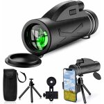 T�lescope monoculaire - 80x100 haute puissance avec support pour smartphone et tr�pied pour l'observation ...