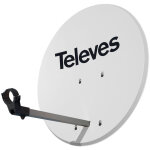 Televes - antenne parabolique diam. 63cm offset disque aluminium couleur white .